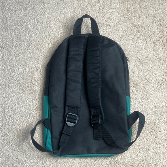 Sleek Black and Blue Color-Block Backpack - Picture 2 of 2